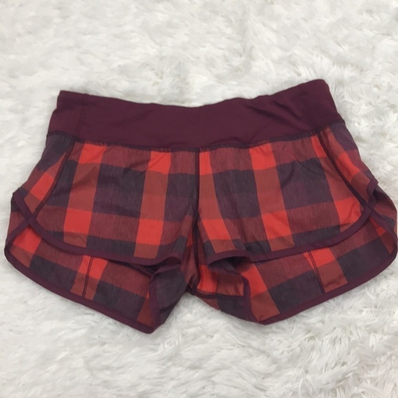 🔥$SALE$🔥 Lululemon Run: Speed Short Checkered - Picture 1 of 8